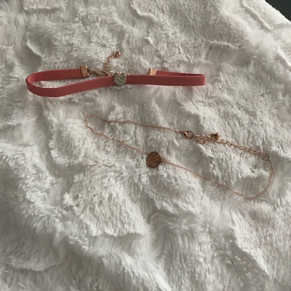 🌟3 for $20🌟(2) Pink and Rose Gold Chokers